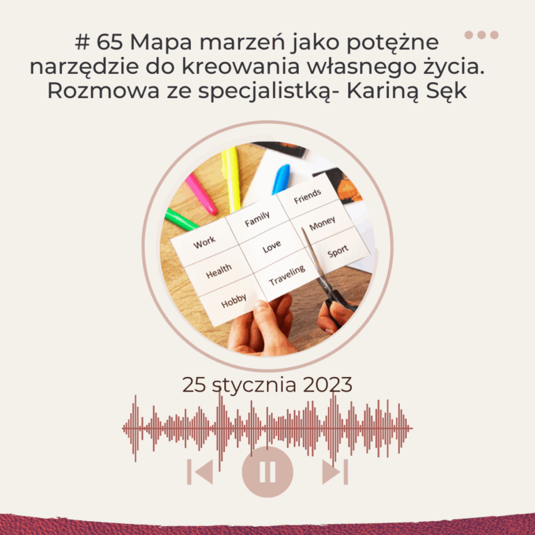 Mapa marzeń jako potężne narzędzie do kreowania własnego życia. Rozmowa ze specjalistką- Kariną Sęp