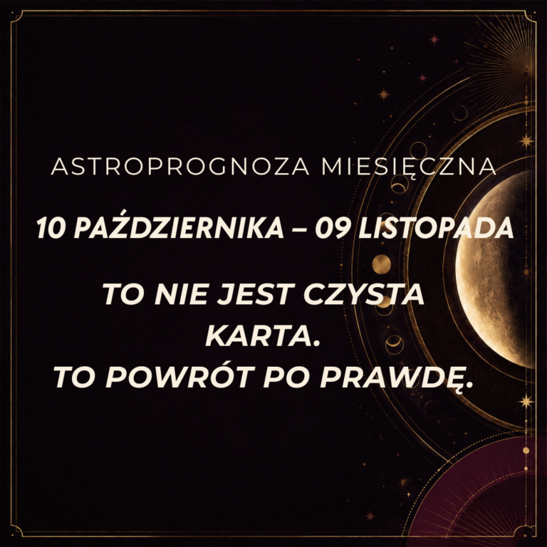 Astroprognoza październik–listopad 2026: nów w Wadze, pełnia w Byku i miesiąc, w którym wracamy po prawdę